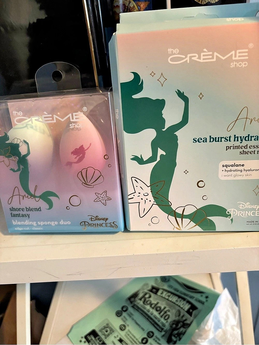 The Crème Shop Disney Ariel Sea Burst Hydrating Printed Essence Sheet Mask and